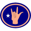 Distintivo da especialidade Língua de sinais - avançado