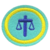 Distintivo da especialidade Ministério de Cristo no Santuário Celestial