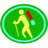 Distintivo da especialidade Excursionismo Pedestre com Mochila