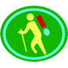 Distintivo da especialidade Excursionismo Pedestre com Mochila