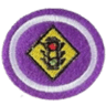 Distintivo da especialidade Trânsito Seguro