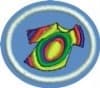 Distintivo da especialidade Tie-dye